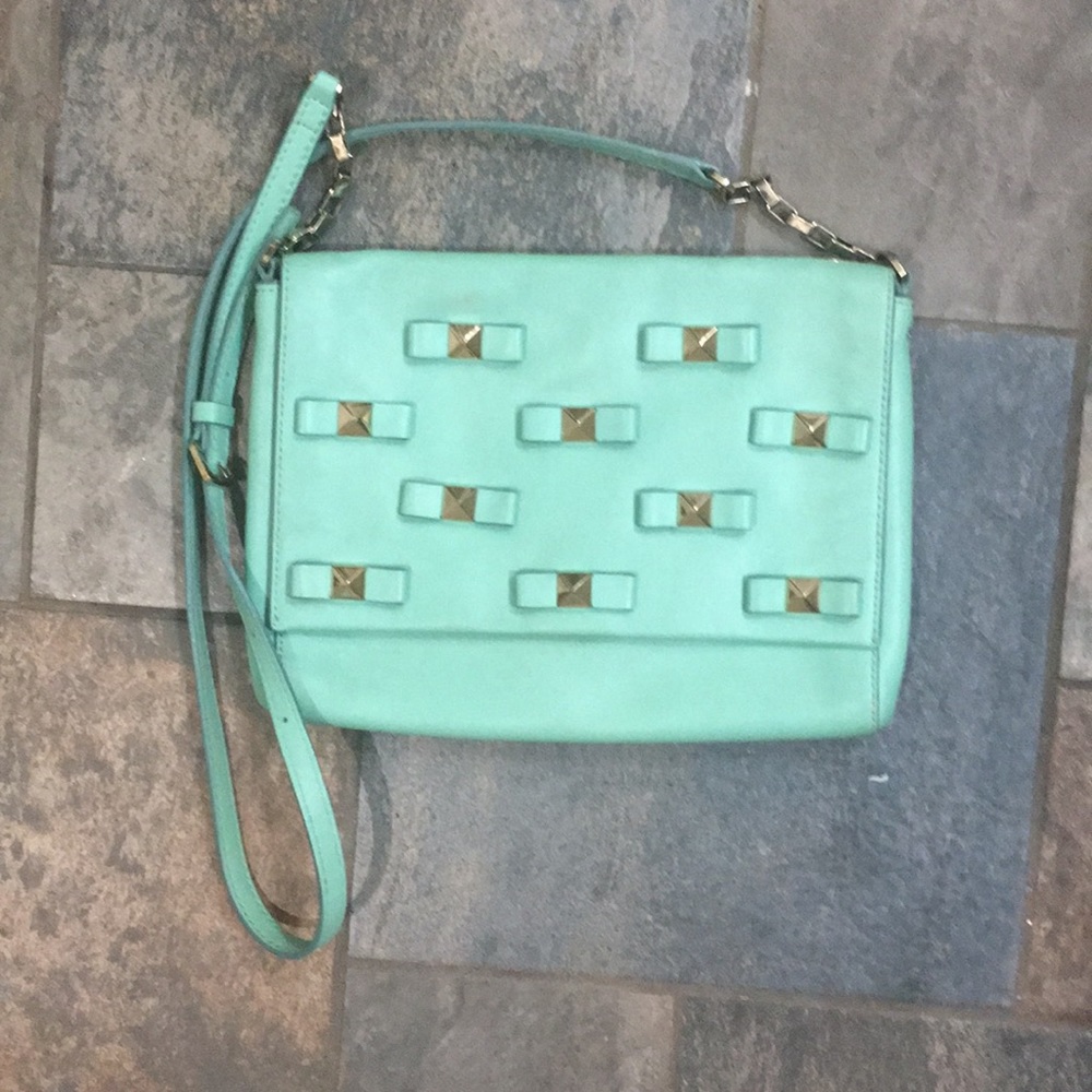 Kate Spade Felisha Bow Terrace Mint cross body bag